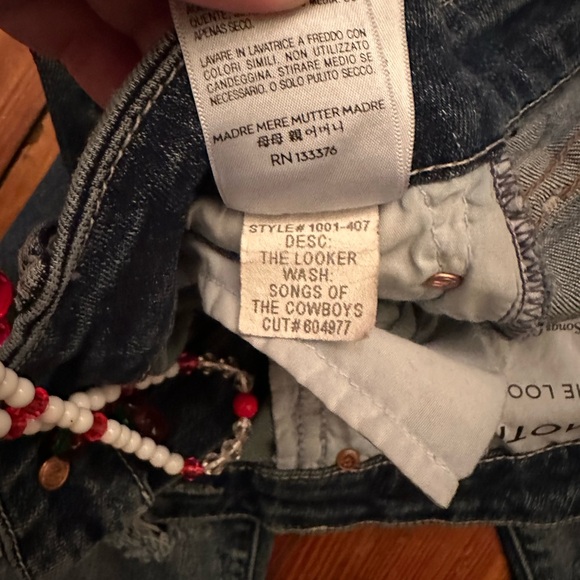 Mother Jeans The Looker, Songs of the Cowboy Sz 27 Skinny Distressed - Picture 6 of 12